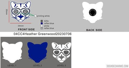 CUSTOM CLOG CHARMS - 04CC4Heather Greenwood