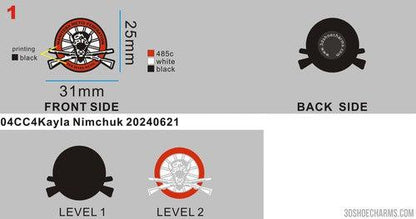 CUSTOM RUBBER CHARMS - 04CC4Kayla Nimchuk 3D