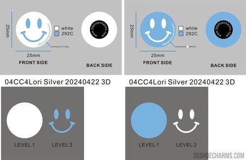 CUSTOM RUBBER CHARMS - 04CC4Lori Silver