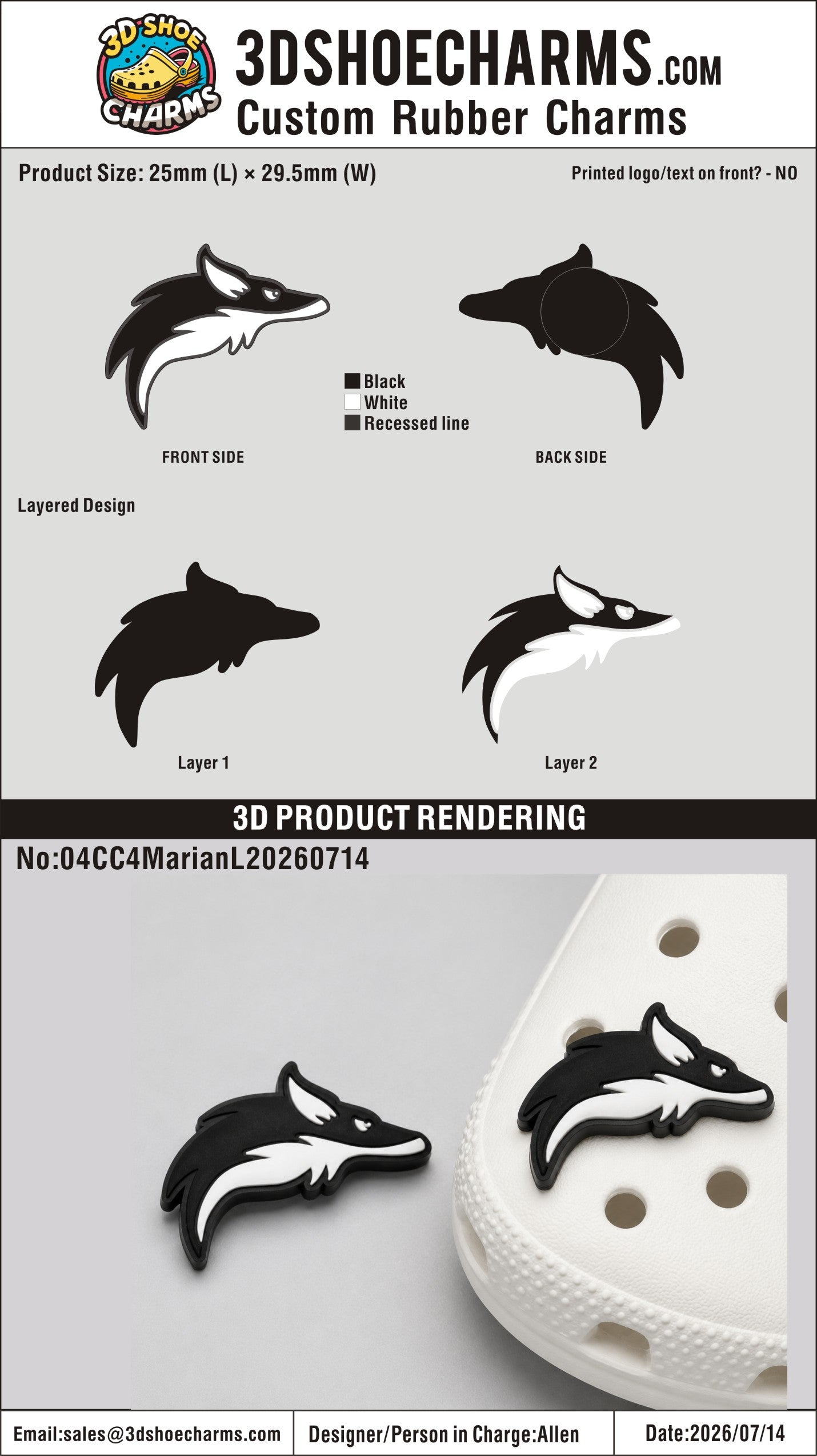 Custom Rubber Clog Charms - 20260806 - 04RE