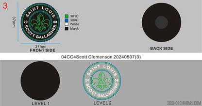 CUSTOM RUBBER CHARMS - 04CC4Scott Clemenson