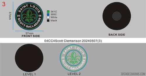 CUSTOM RUBBER CHARMS - 04CC4Scott Clemenson