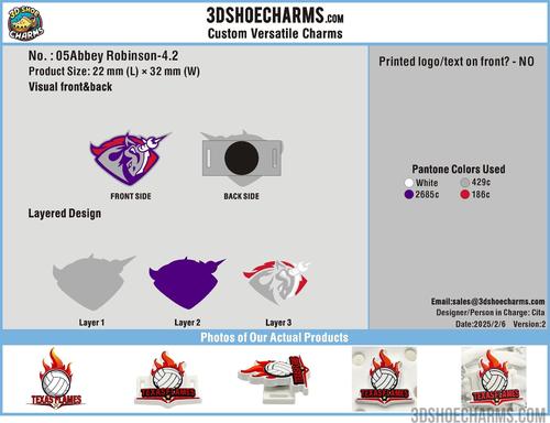 custom versatile shoe charms-05CC4USPBL Merchandise260114-reorder