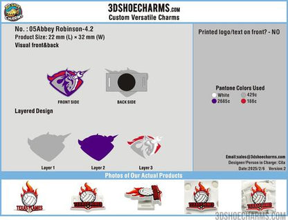 custom versatile shoe charms-05CC4USPBL Merchandise260114-reorder