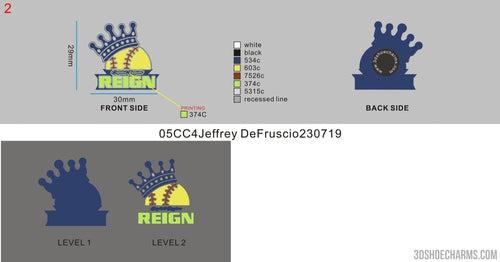 Custom shoe charms- 05CC4Jeffrey DeFruscio