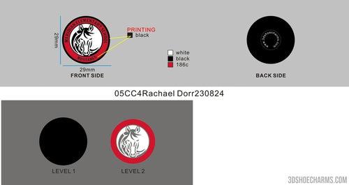 Custom shoe charms- 05CC4Rachael Dorr