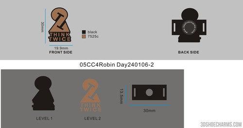 Custom versatile shoe charms-05CC4Robin Day240106