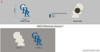 CUSTOM GLOWING SHOE CHARMS-05CC4Romulo Garza