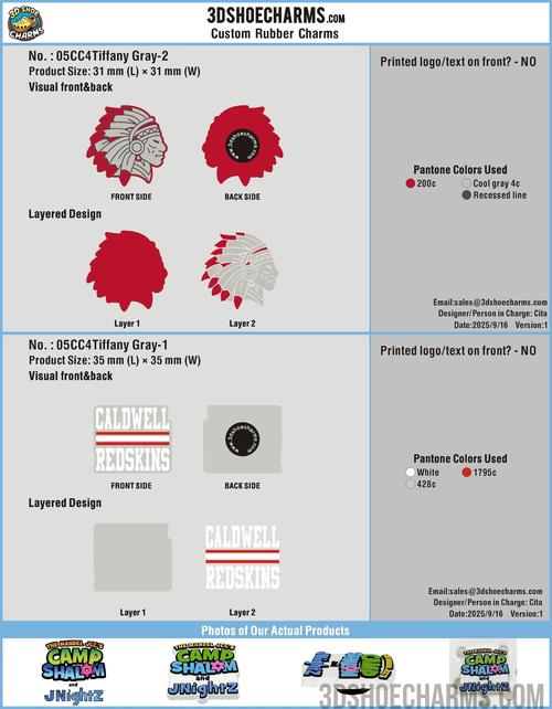custom shoe charms-05CC4Tiffany Gray250907