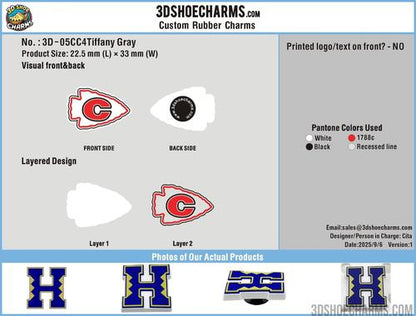 custom shoe charms-05CC4Tiffany Gray250907