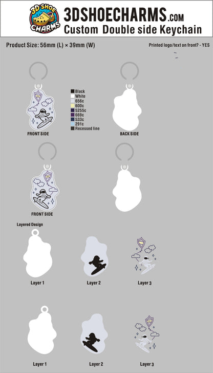 Double-Sided 3D Rubber Keychain-260712-05