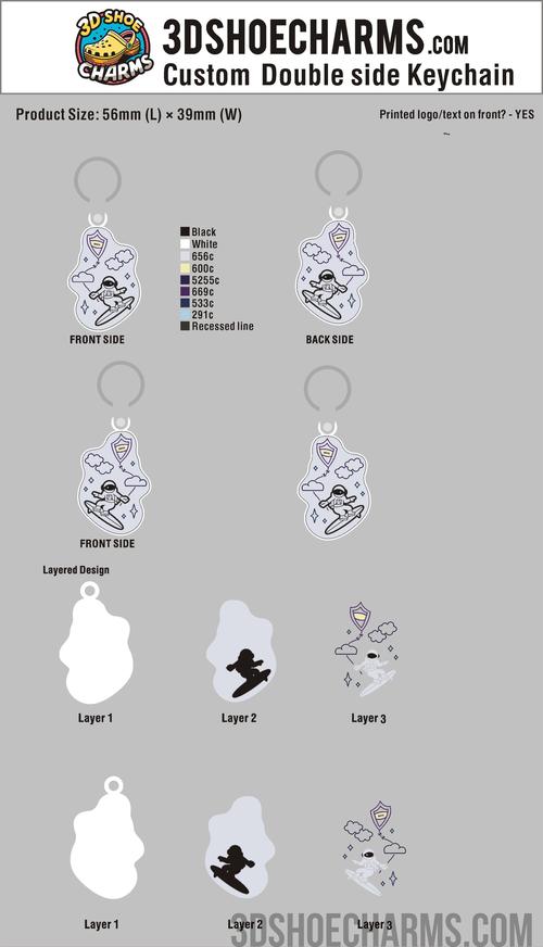 Double-Sided 3D Rubber Keychain-260712-05