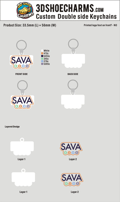 Double-Sided 3D Rubber Keychain-260712-05