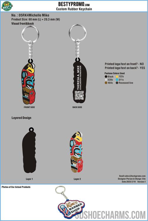 custom keychains-05RK4Michelle Mike