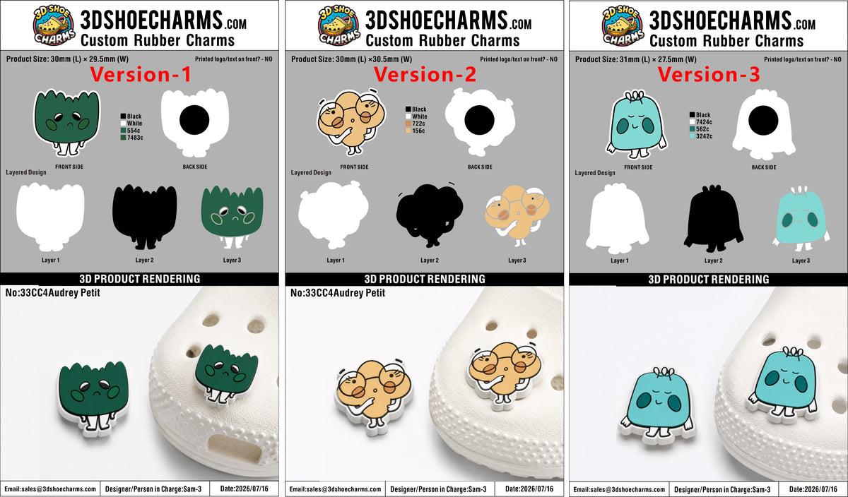 Custom 3D Rubber Clog Charms - 20260921 -33