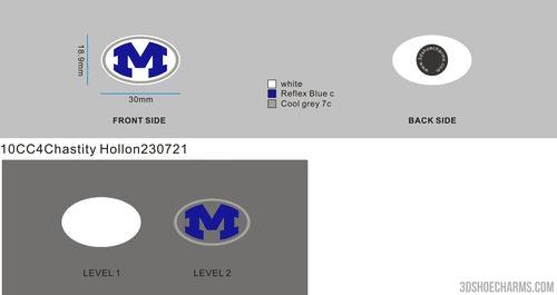 Custom Shoe charms - 10CC4Chastity Hollon230721.