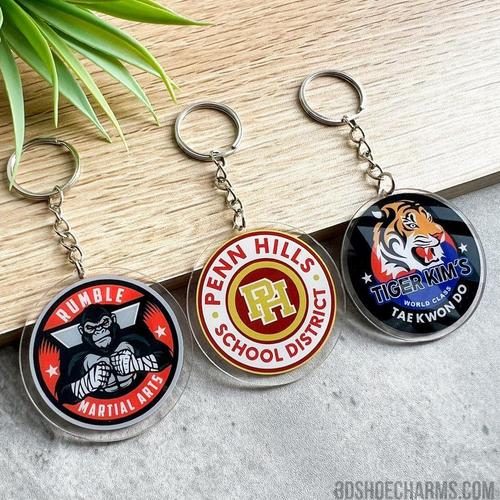 Custom Die-Cut Acrylic Keychain