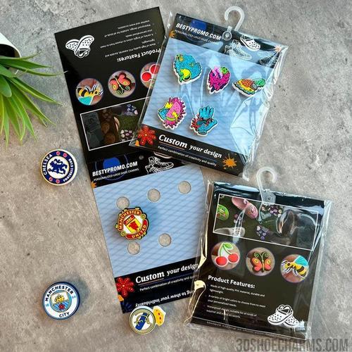 Custom Logo Clog Charms - Set of 5