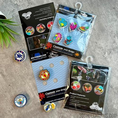 Custom Logo Clog Charms - Set of 5