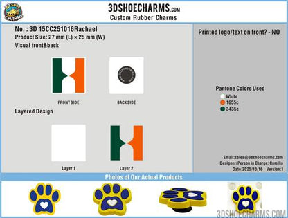 Custom Rubber Clog Charms 15CC251007Rachael