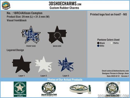 Custom rubber clog charm&Silicone Straw Cap-4Allison Compton-18