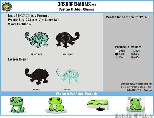 Custom rubber clog charm-18RC4Christy Ferguson250716