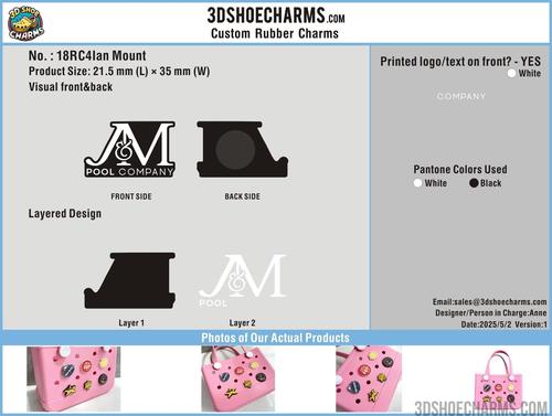 Custom Rubber Bag Charm-18RC4Ian Mount250502