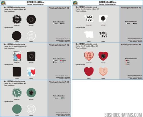 Custom Rubber Clog Charms-18RC4Jasmine Lovemore250529