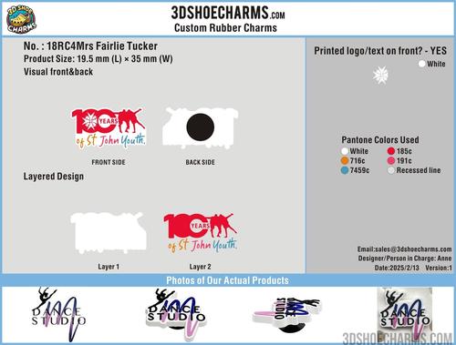 Custom rubber clog charm-18RC4Mrs Fairlie Tucker250604