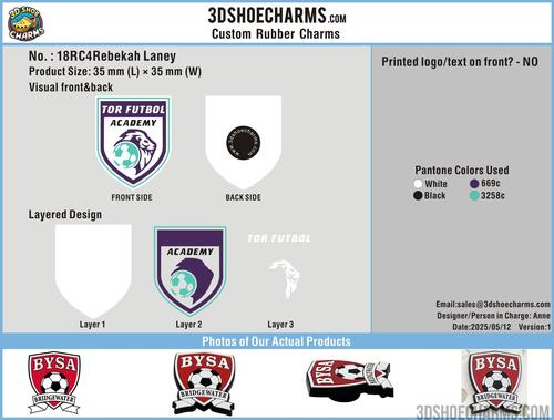 Custom Rubber Clog Charm-18RC4Rebekah Laney250512