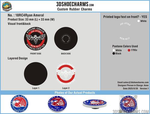 Custom rubber clog charm-18RC4Ryan Ameral250721