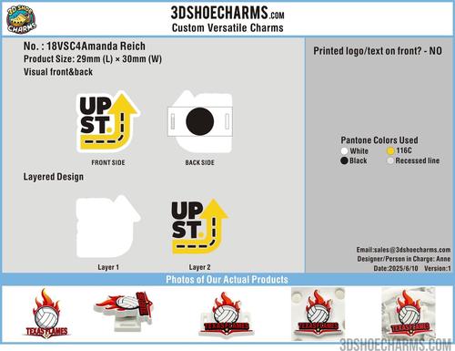 Custom versatile Shoe Charms-18VSC4Amanda Reich250609