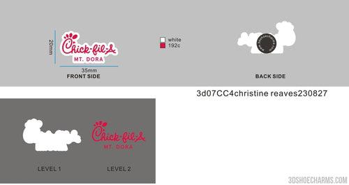 custom shoe charm rubber keychain 07CC4christine reaves