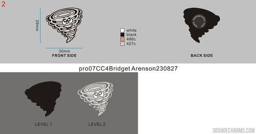 custom shoe charm 07CC4Bridget Arenson