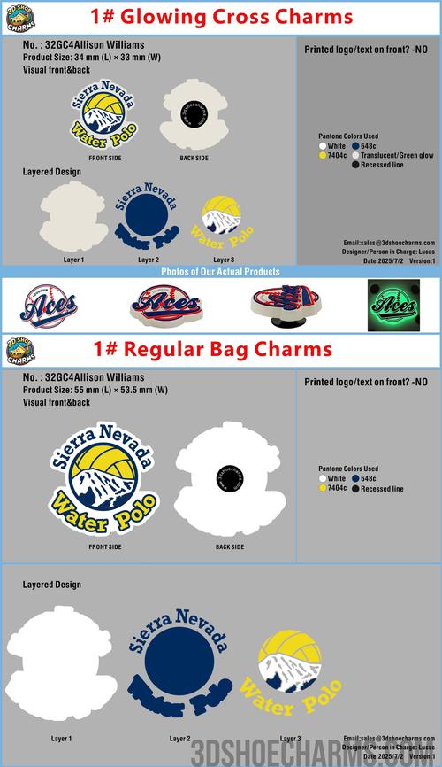 Glowing in dark Shoe Charm & Bag Charms 32GC4Allison Williams 20250702