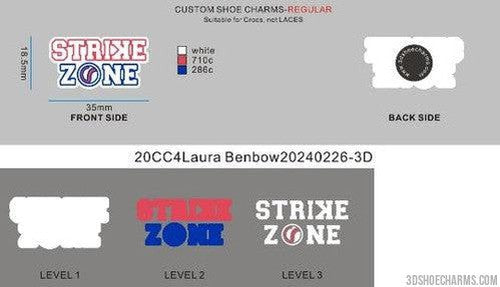 CUSTOM SHOE CHARMS- 20CC4Laura Benbow