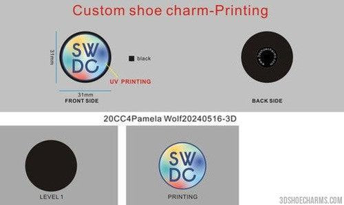 CUSTOM SHOE CHARMS-20CC4Pamela Wolf