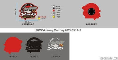 CUSTOM SHOE CHARMS-20CC4Jenny Cairney