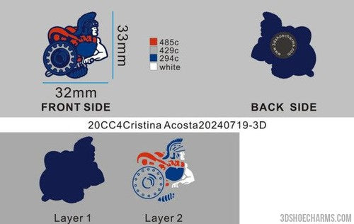 CUSTOM SHOE CHARMS-20CC4Cristina Acosta