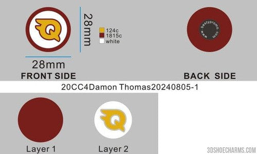 CUSTOM SHOE CHARMS-20CC4Damon Thomas2