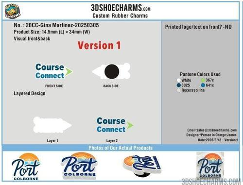 CUSTOM SHOE CHARMS-20CC4Gina Martinez