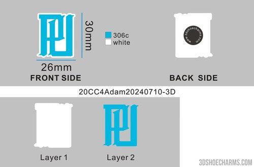 CUSTOM SHOE CHARMS-20CC4Adam