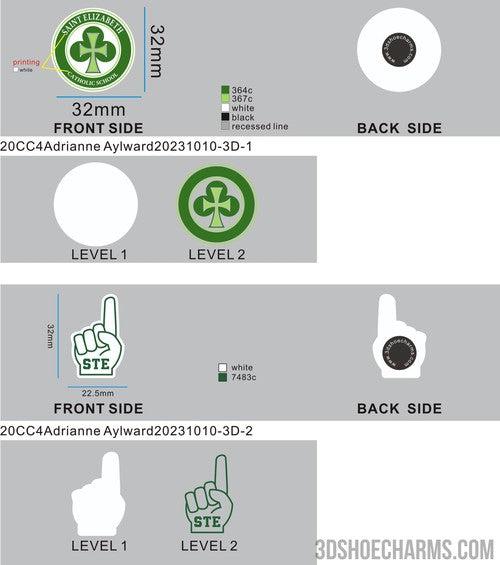CUSTOM SHOE CHARMS - 20CC4Adrianne Aylward
