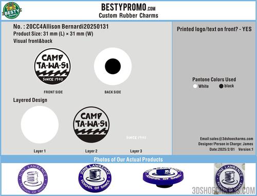 CUSTOM SHOE CHARMS-20CC4Allison Bernardi