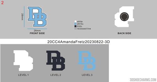 CUSTOM SHOE CHARMS - 20CC4Amanda Fretz