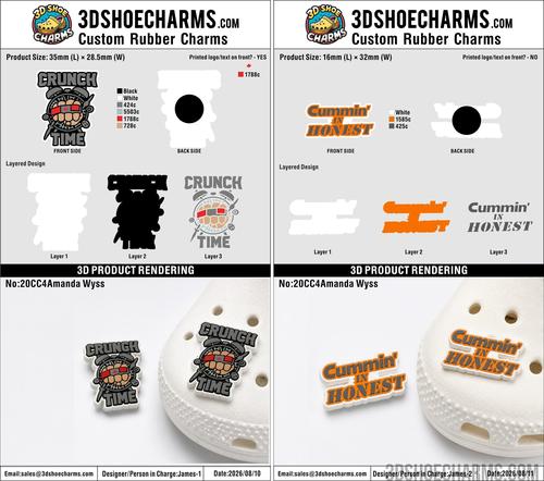 Custom Rubber Clog Charms - 20260811-20