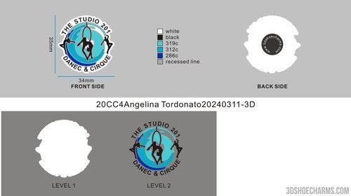 CUSTOM SHOE CHARMS - 20CC4Angelina Tordonato