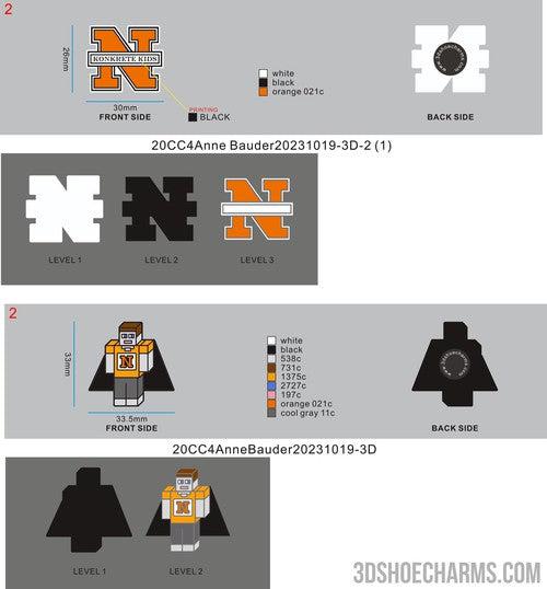 CUSTOM SHOE CHARMS - 20CC4Anne Bauder