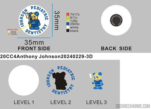 CUSTOM SHOE CHARMS - 20CC4Anthony Johnson