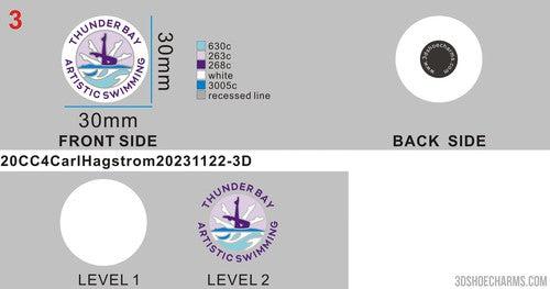 CUSTOM SHOE CHARMS - 20CC4Carl Hagstrom